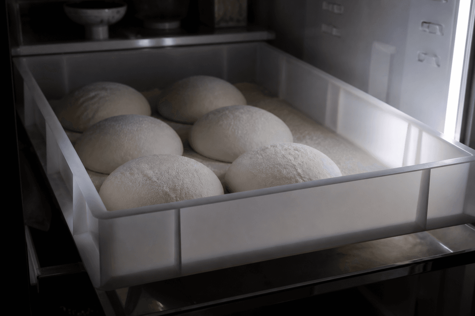 Flade hævekasser til pizzadej