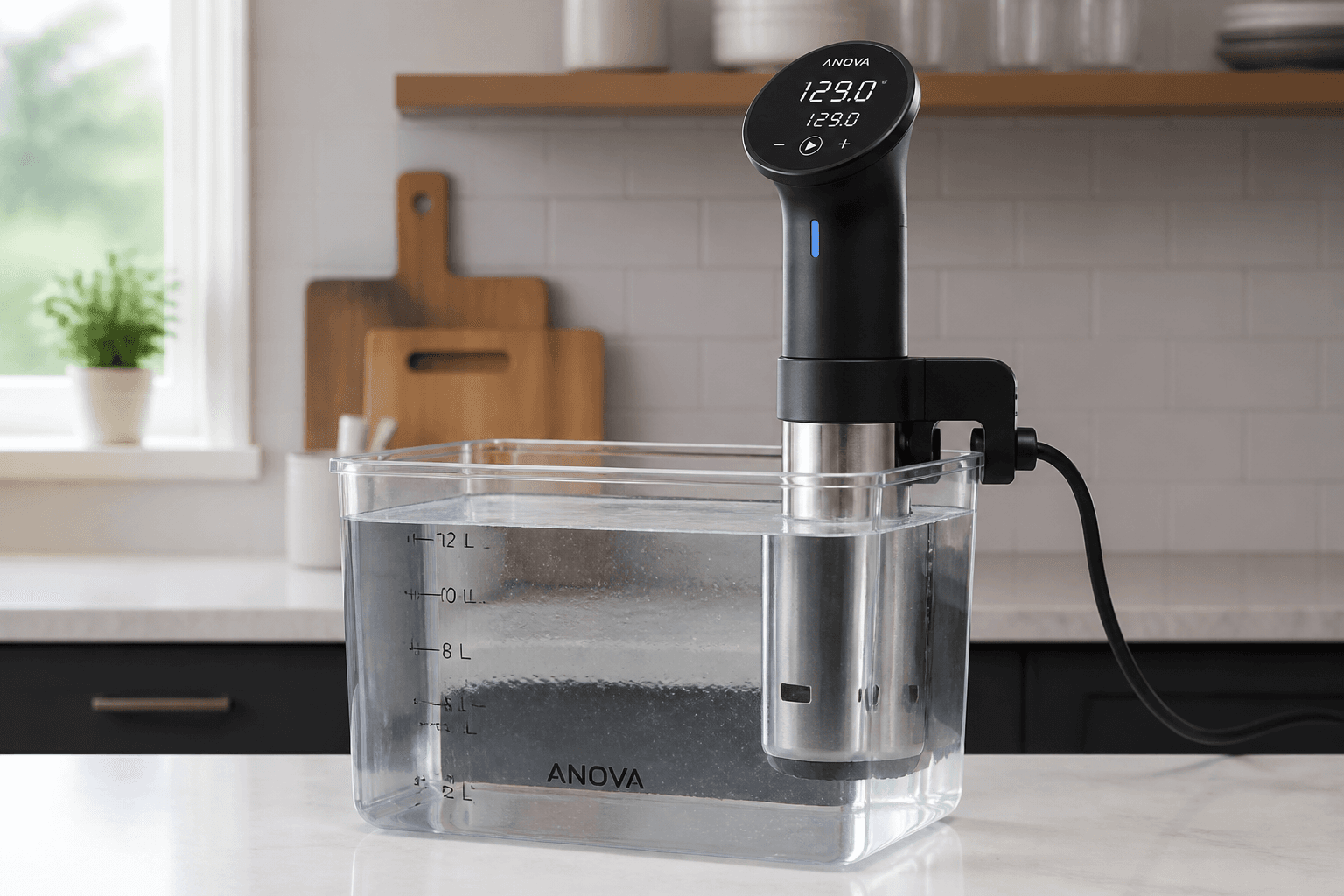 Sous vide-stav i vandbad