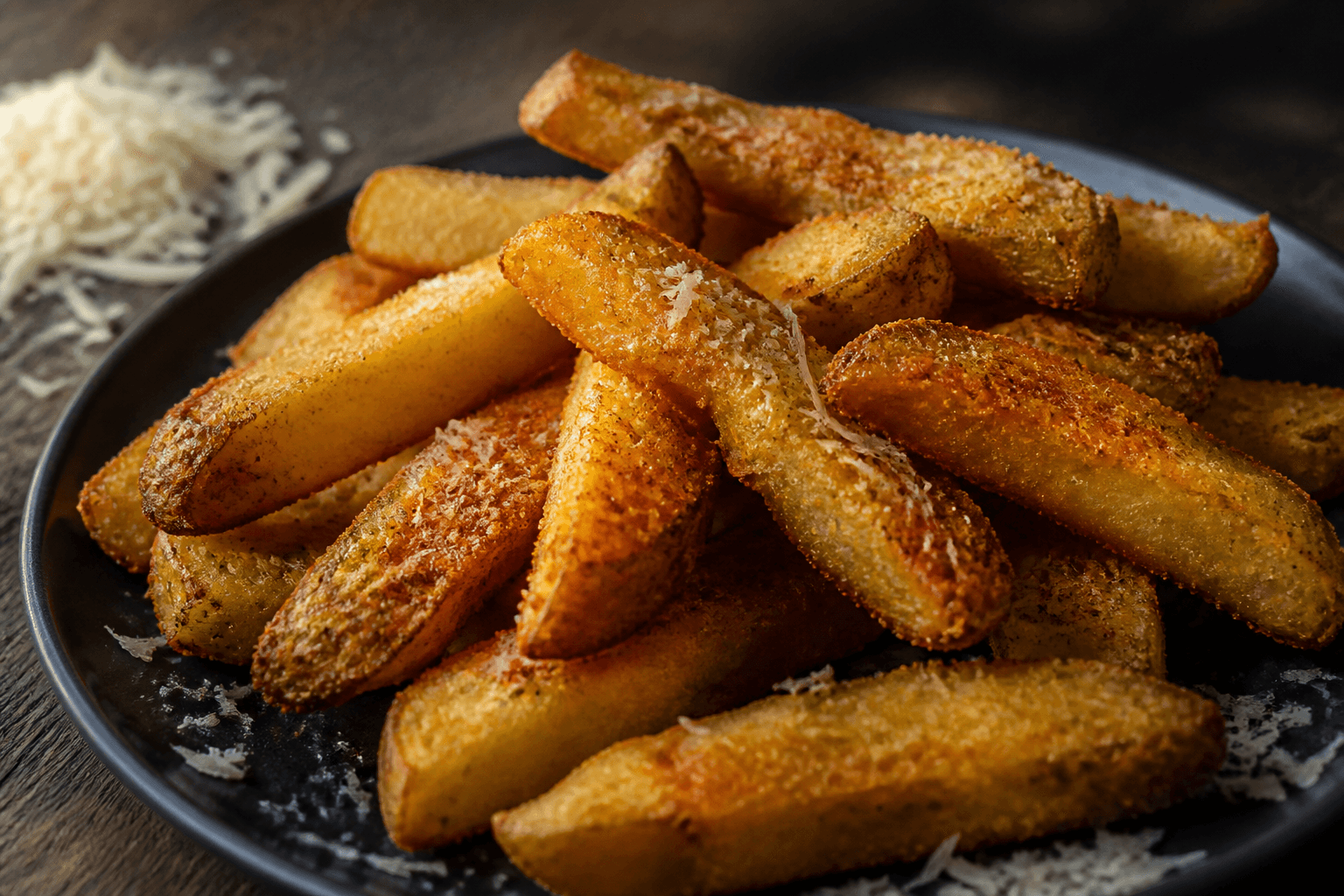 Parmesan- og polentapanerede grovfritter