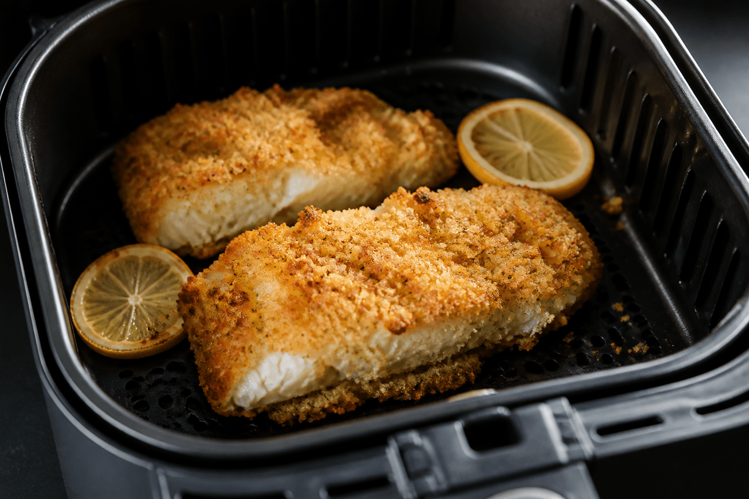 Sprødbagt torsk med panko og parmesan