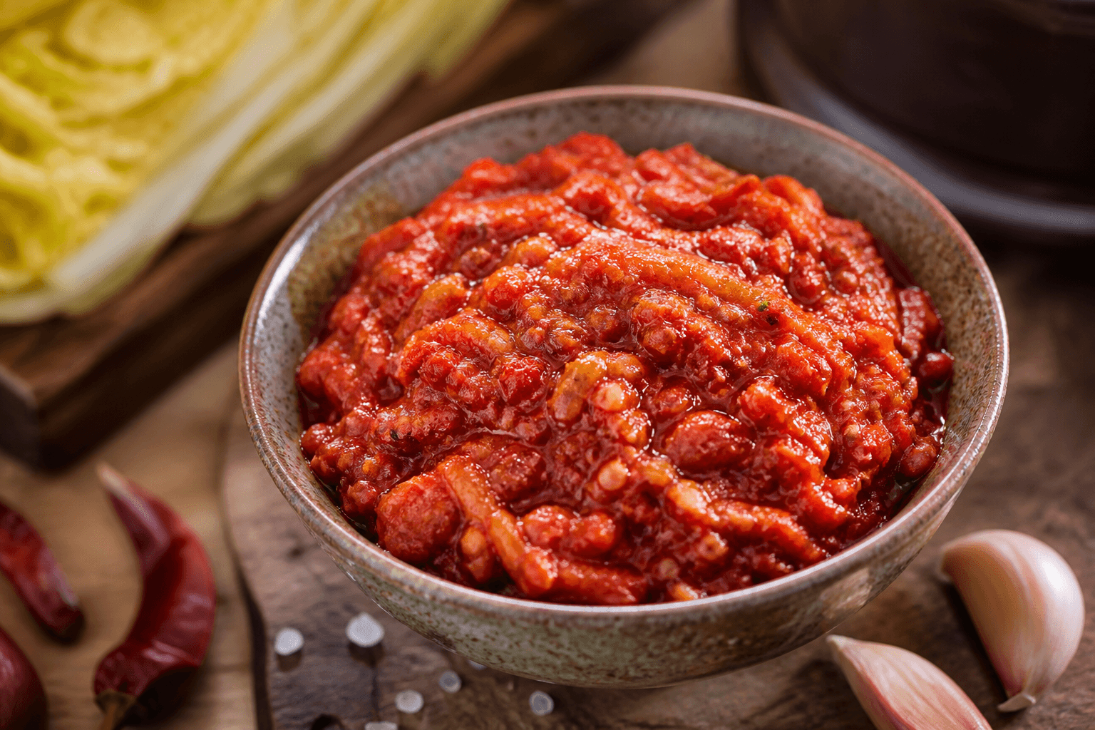 Grov fermenteret kimchi-paste