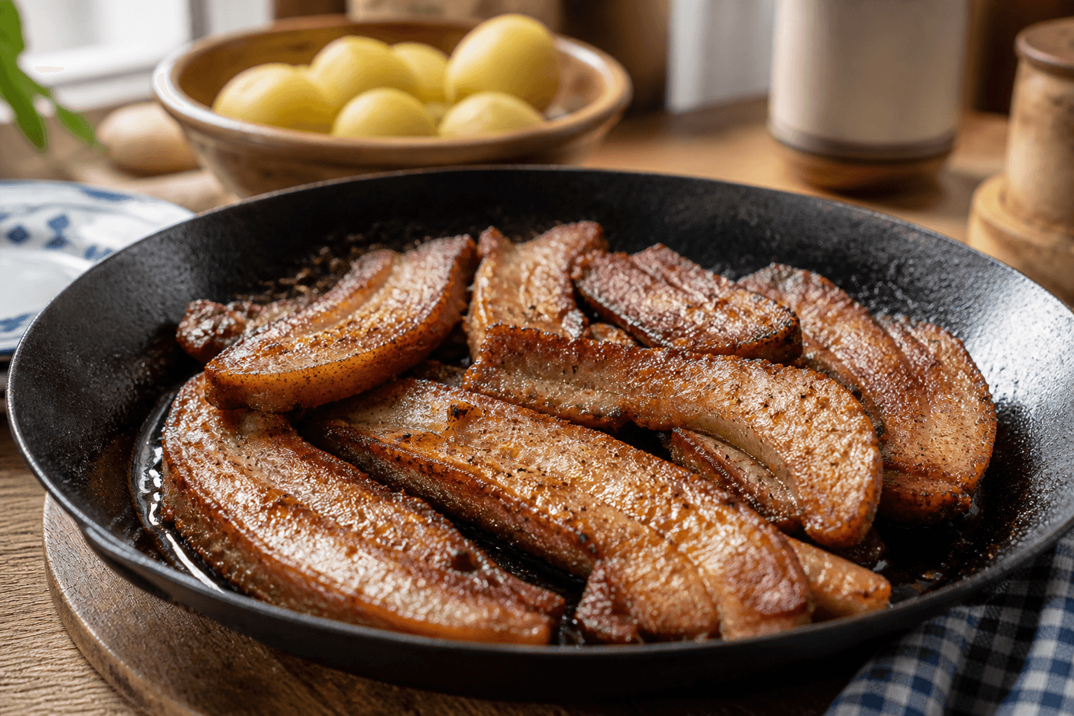 Sprøde pork belly bites med BBQ fra pizzaovnen