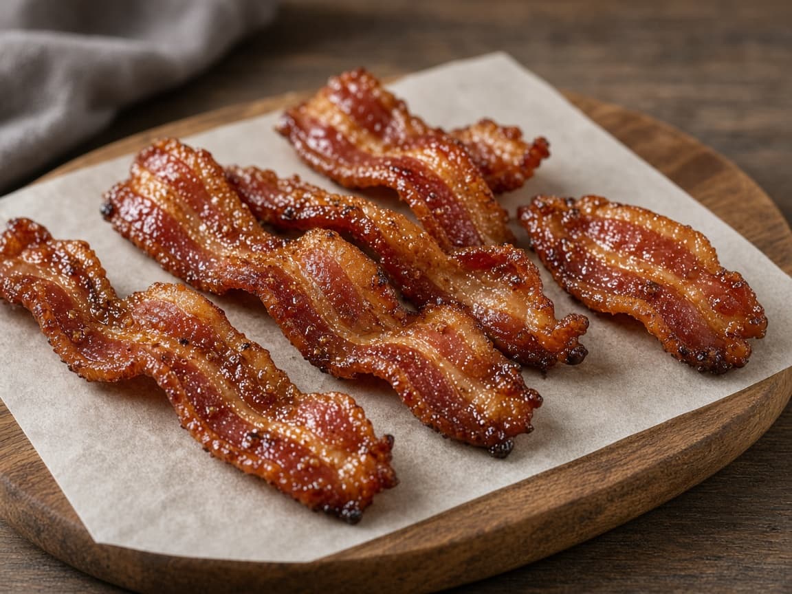 Snoet candied bacon på pinde