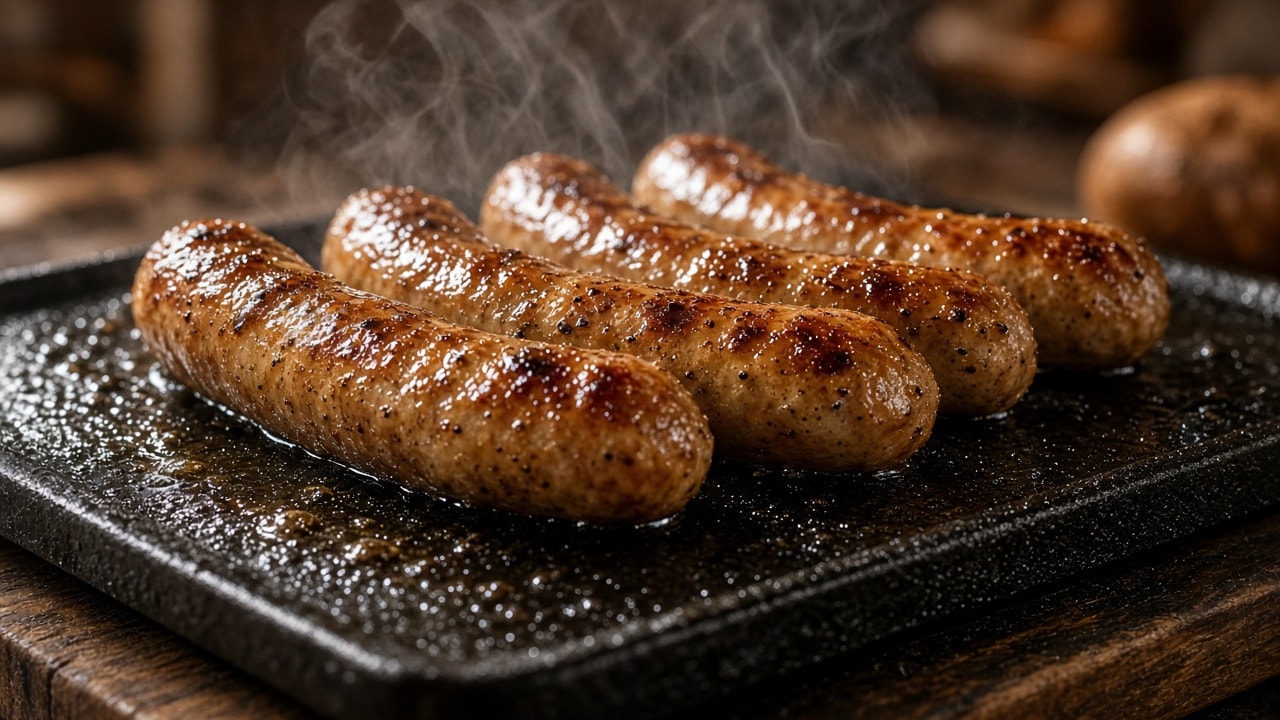Hjemmelavede grillmedistere med knæk på plancha