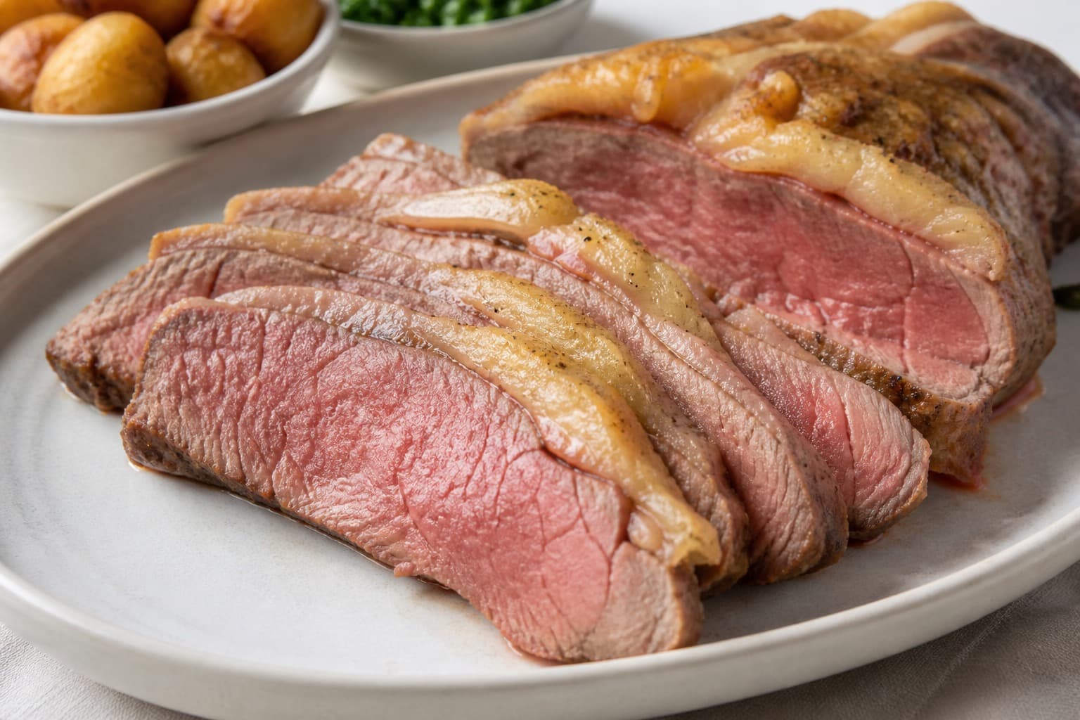 Culottesteg sous vide skåret i saftige skiver