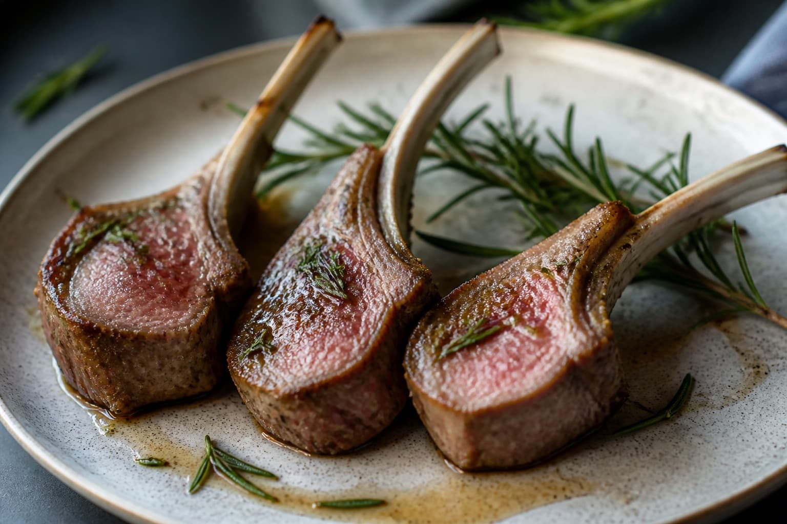 Lammekoteletter sous vide med urter og skorpe