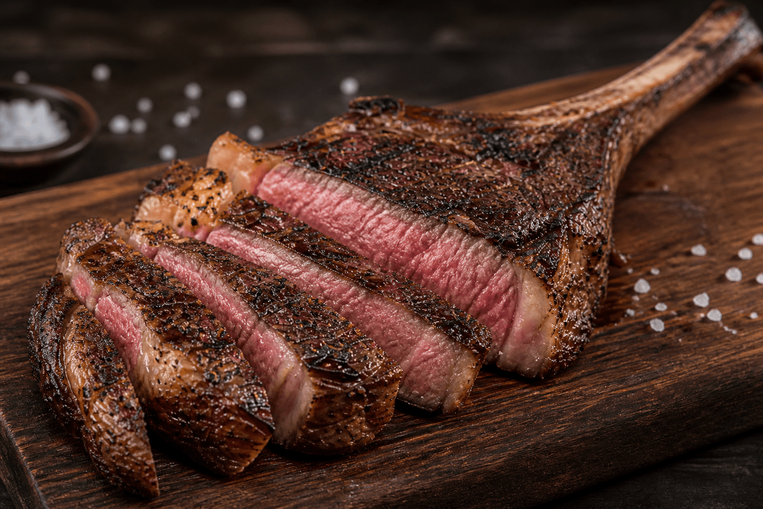 Ribeye sous vide med gylden skorpe