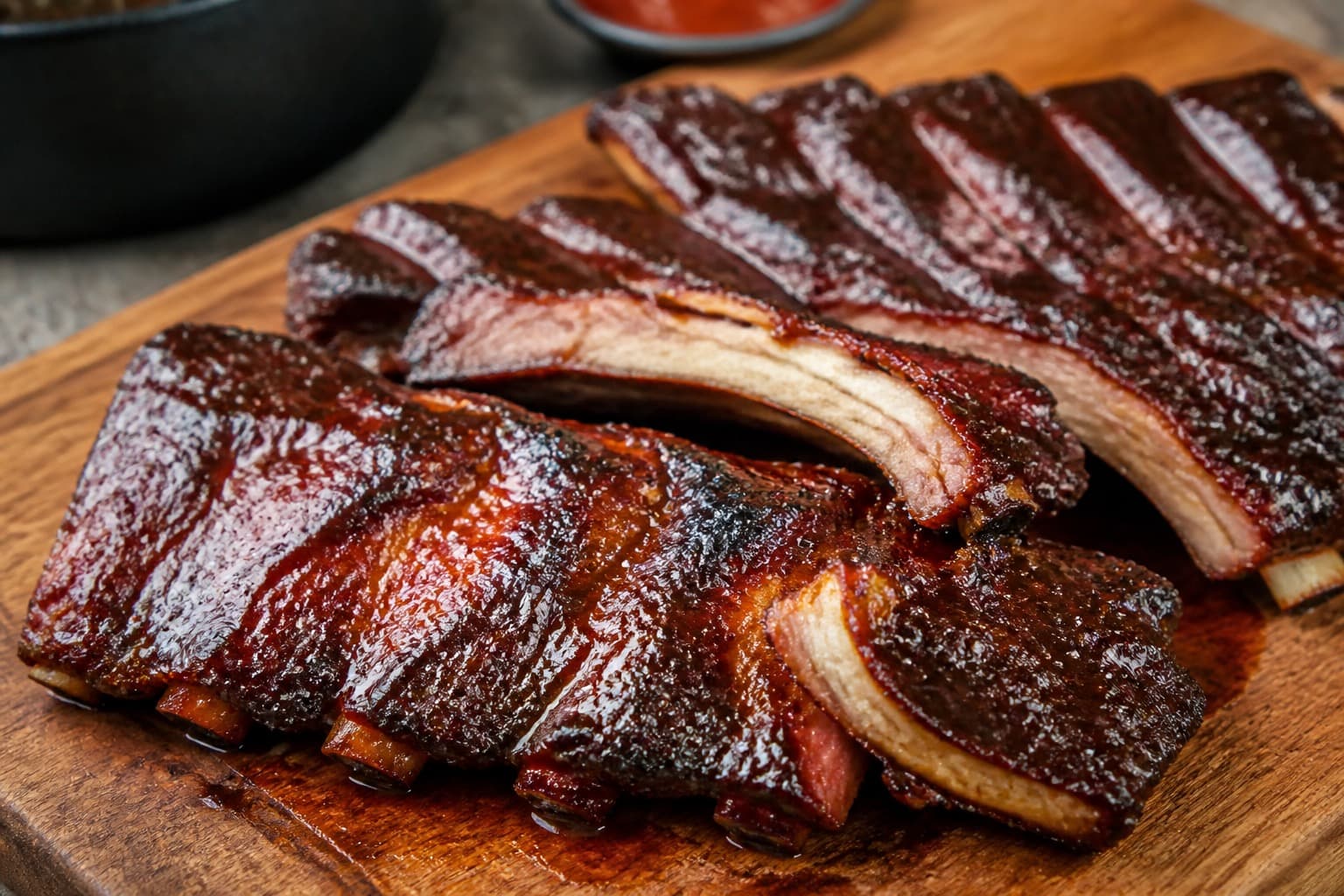 Spareribs sous vide med BBQ-glaze