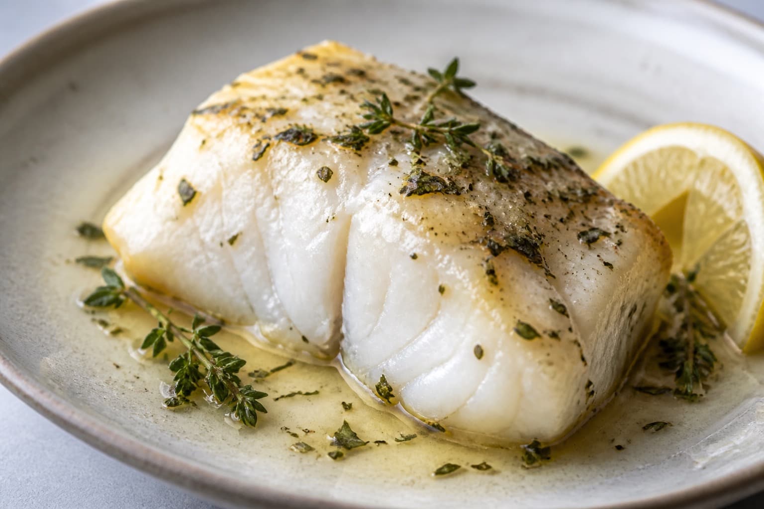 Torskefileter sous vide med smør og urter
